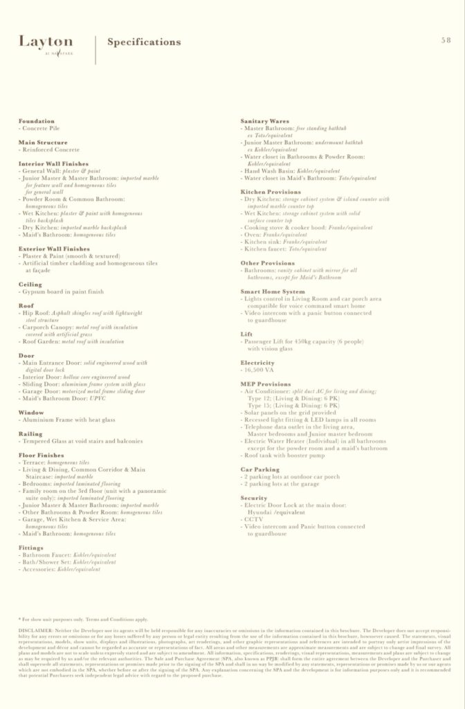 spesifikasi teknis layton